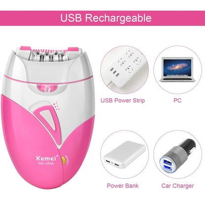 Rechargeable Kemei Hair Epilator for Women