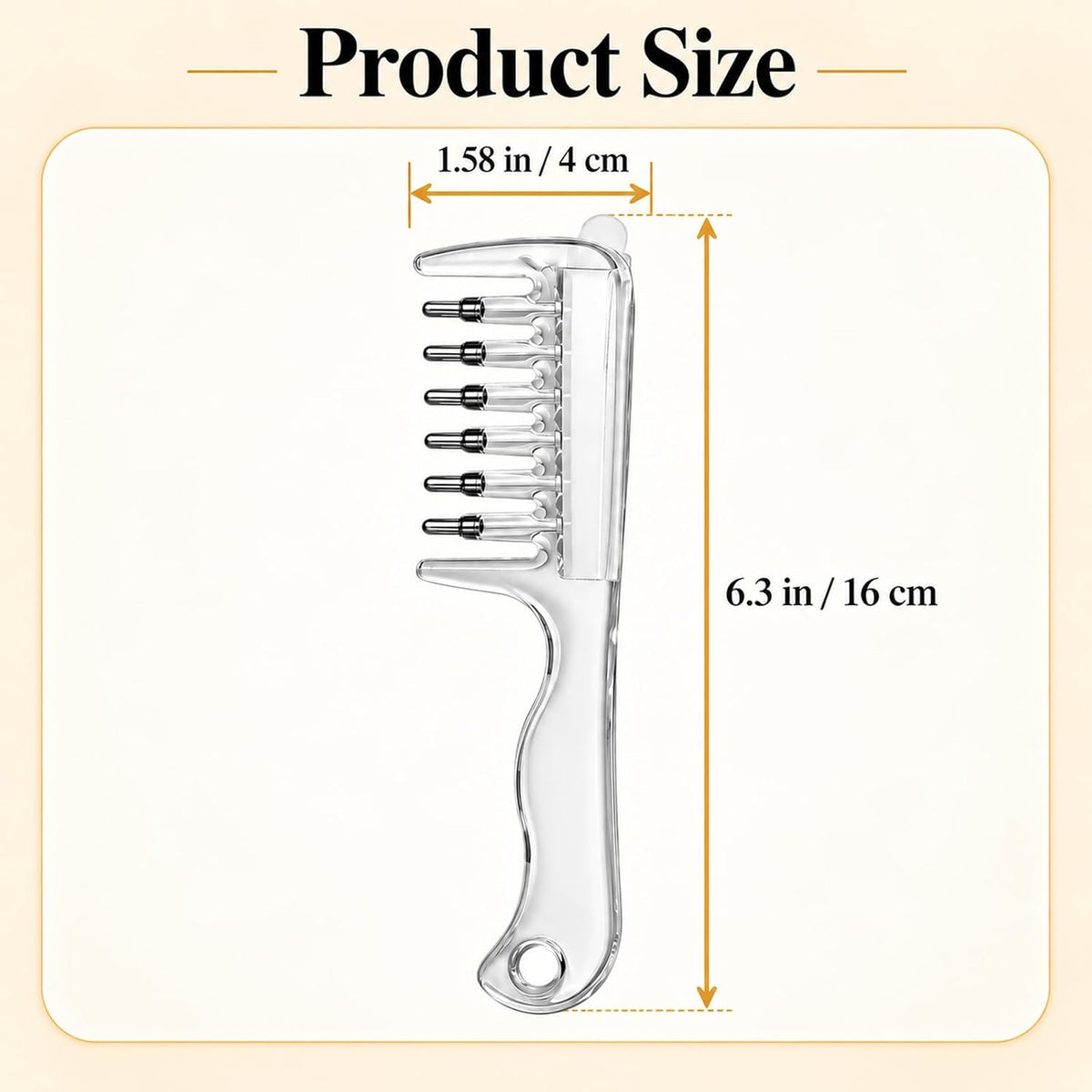 Scalp Oil Applicator Comb for Minoxidil, Hair Serum Applicator
