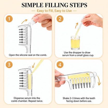 Scalp Oil Applicator Comb for Minoxidil, Hair Serum Applicator