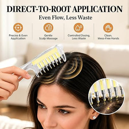 Scalp Oil Applicator Comb for Minoxidil, Hair Serum Applicator
