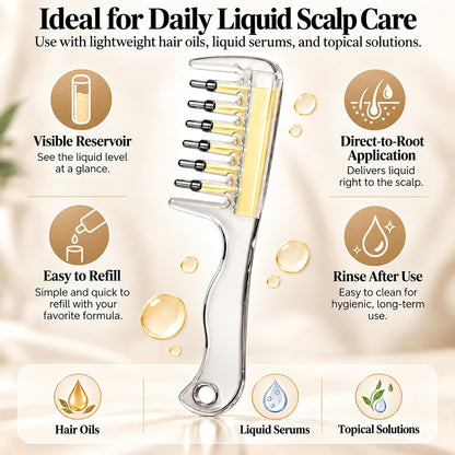 Scalp Oil Applicator Comb for Minoxidil, Hair Serum Applicator