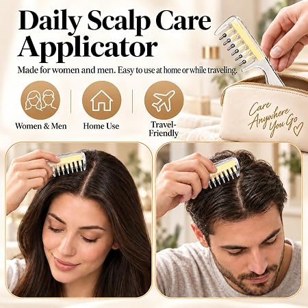 Scalp Oil Applicator Comb for Minoxidil, Hair Serum Applicator